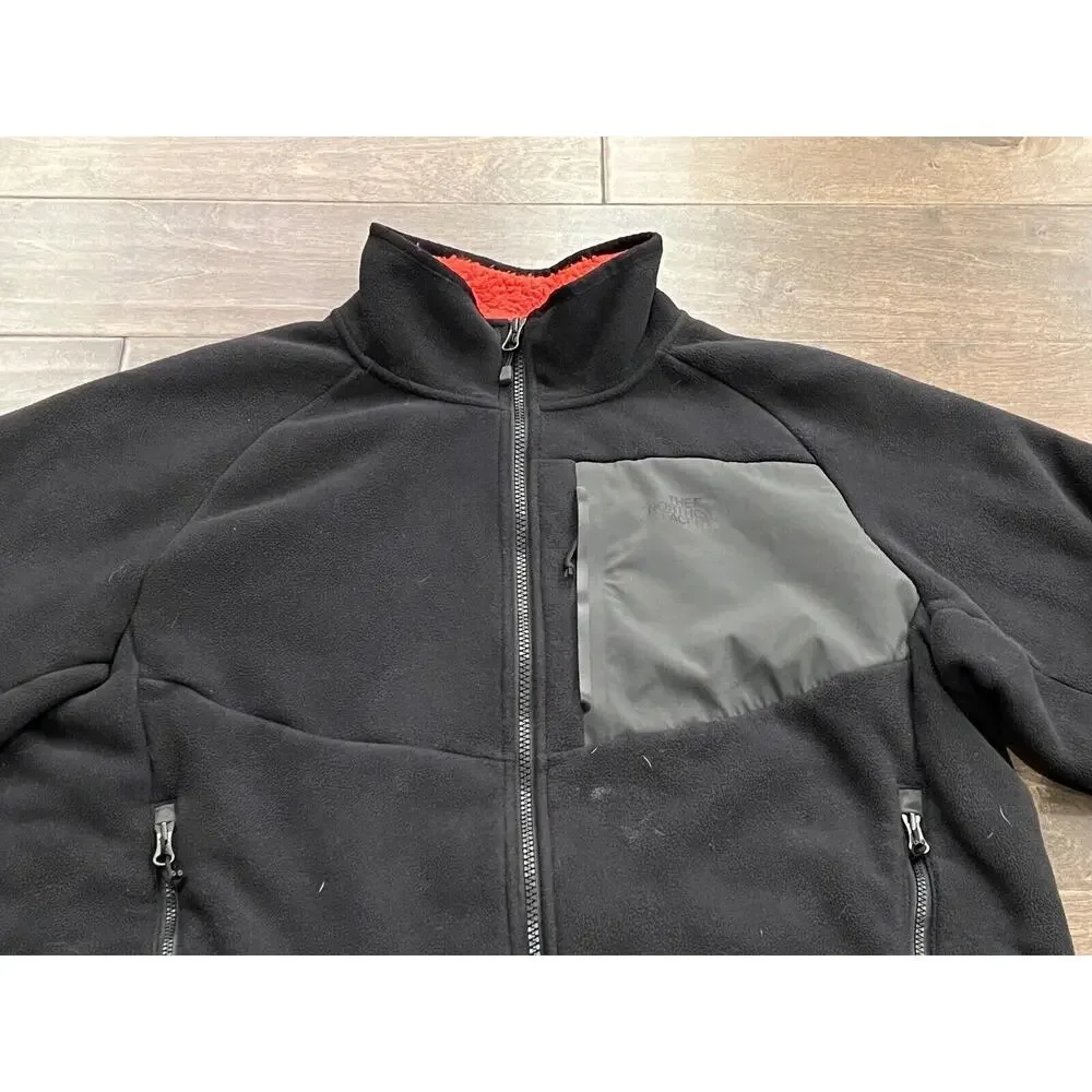 The North Face Mens Black ChImborazo Sherpa Lined Full Zip Fleece Jacket Size L
